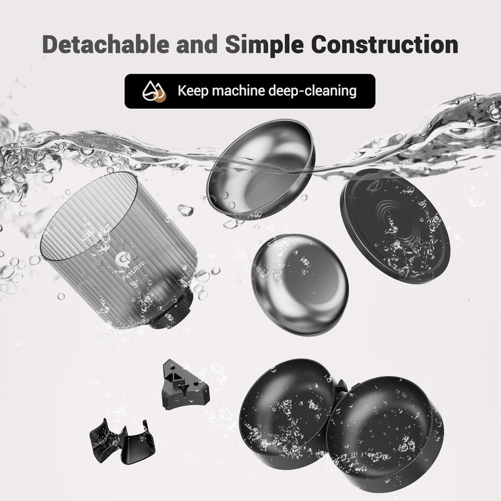 PETULTRA automatic cat feeder detachable components for easy cleaning