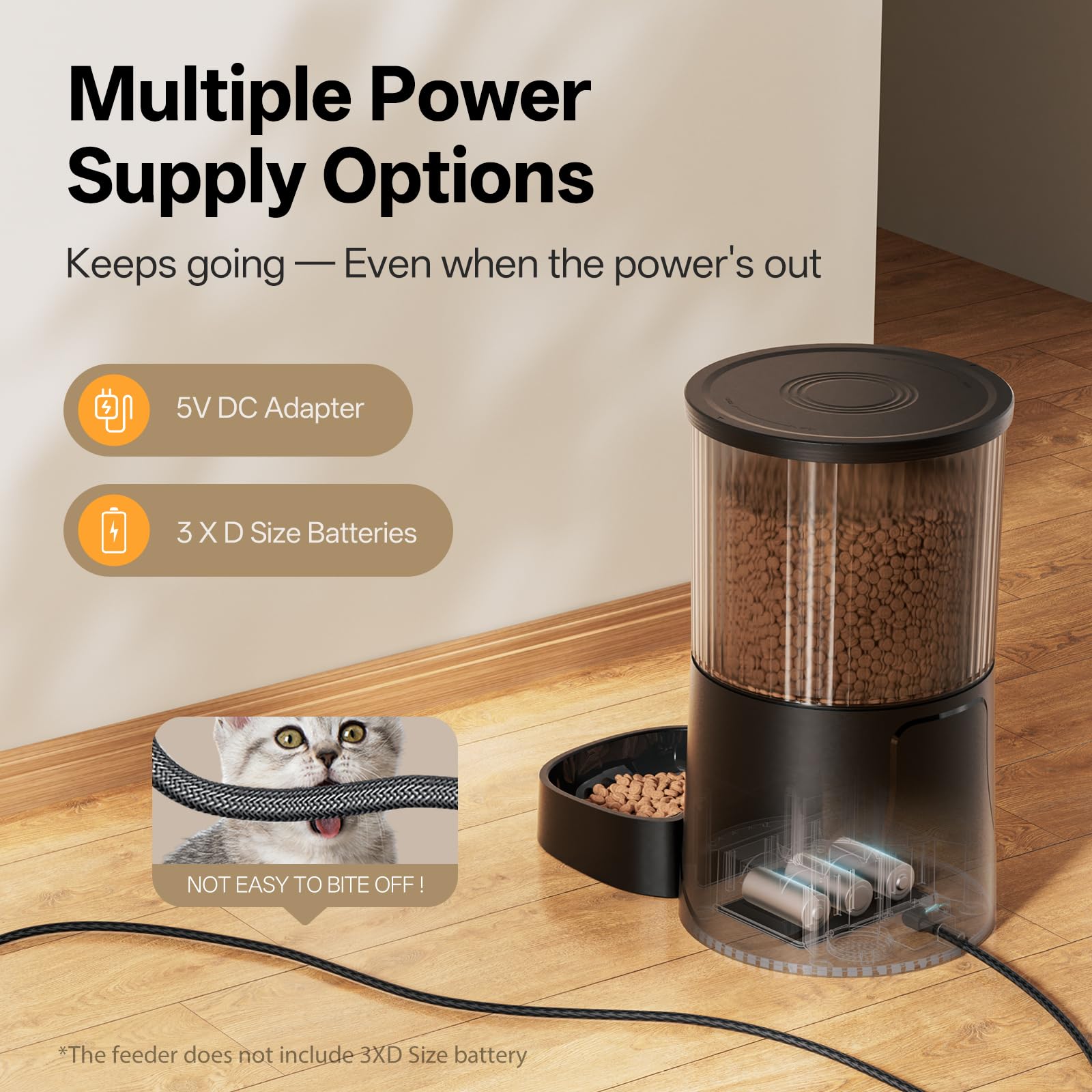 PETULTRA BPA-free stainless steel components enable easy cleaning.