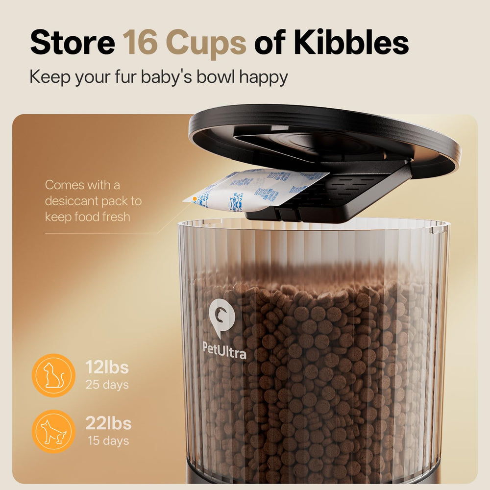 PETULTRA detachable lid and bowl facilitate quick wipe-downs and thorough washing.