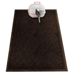 PETUPPY XL litter mat 47x36 front view showing large coverage reduces sweeping