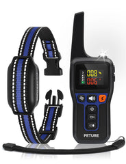 PETURE bark collar remote front view for easy outdoor training