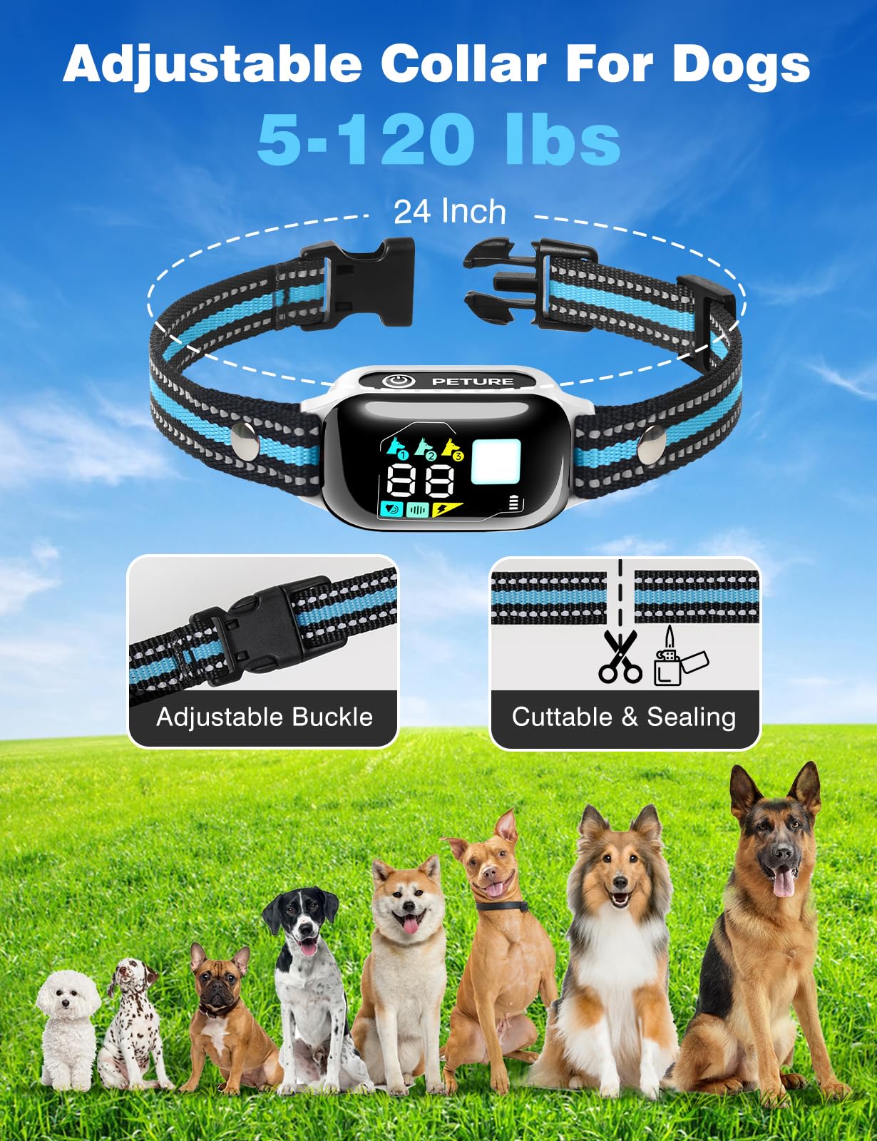PETURE long-lasting battery with quick charge for extended outings