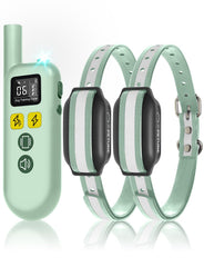 PETURE Dog Shock Collar remote control in action for training outdoors.