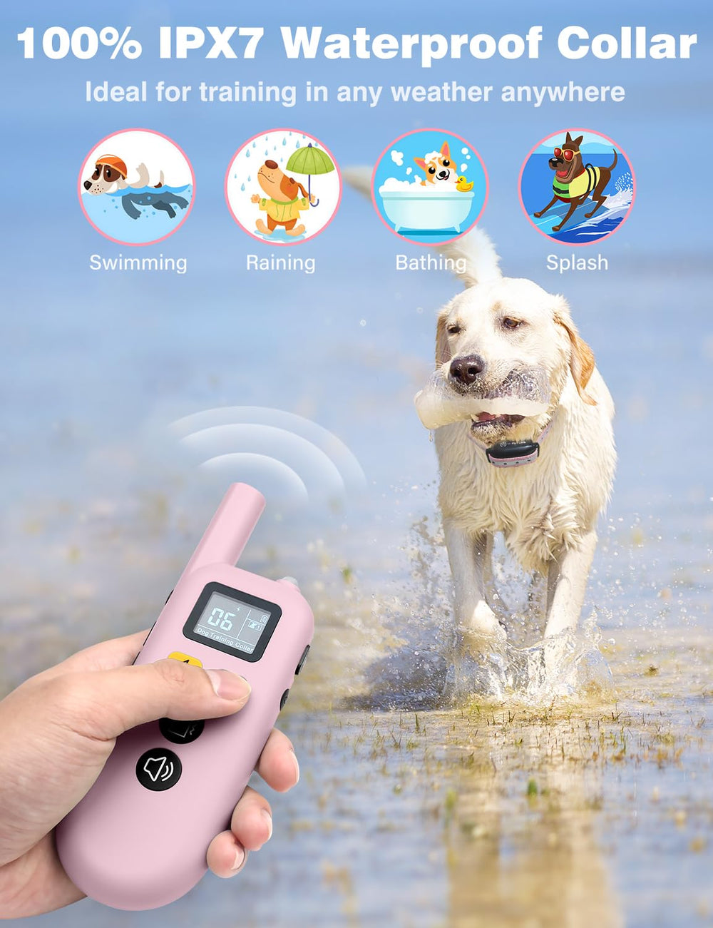 PETURE dog training collar battery life promising weeks between charges