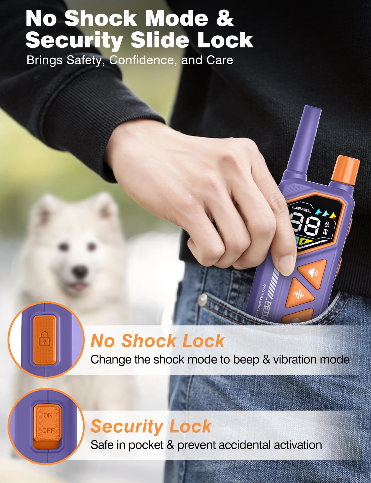 PETURE IP67 waterproof design lets dogs splash and swim with confidence.