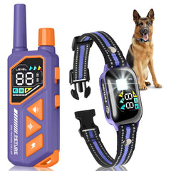 PETURE dog training collar with remote for convenient at-distance control during training.