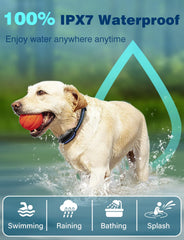 PETURE IPX7 waterproof collar designed for rain, swimming, and water play
