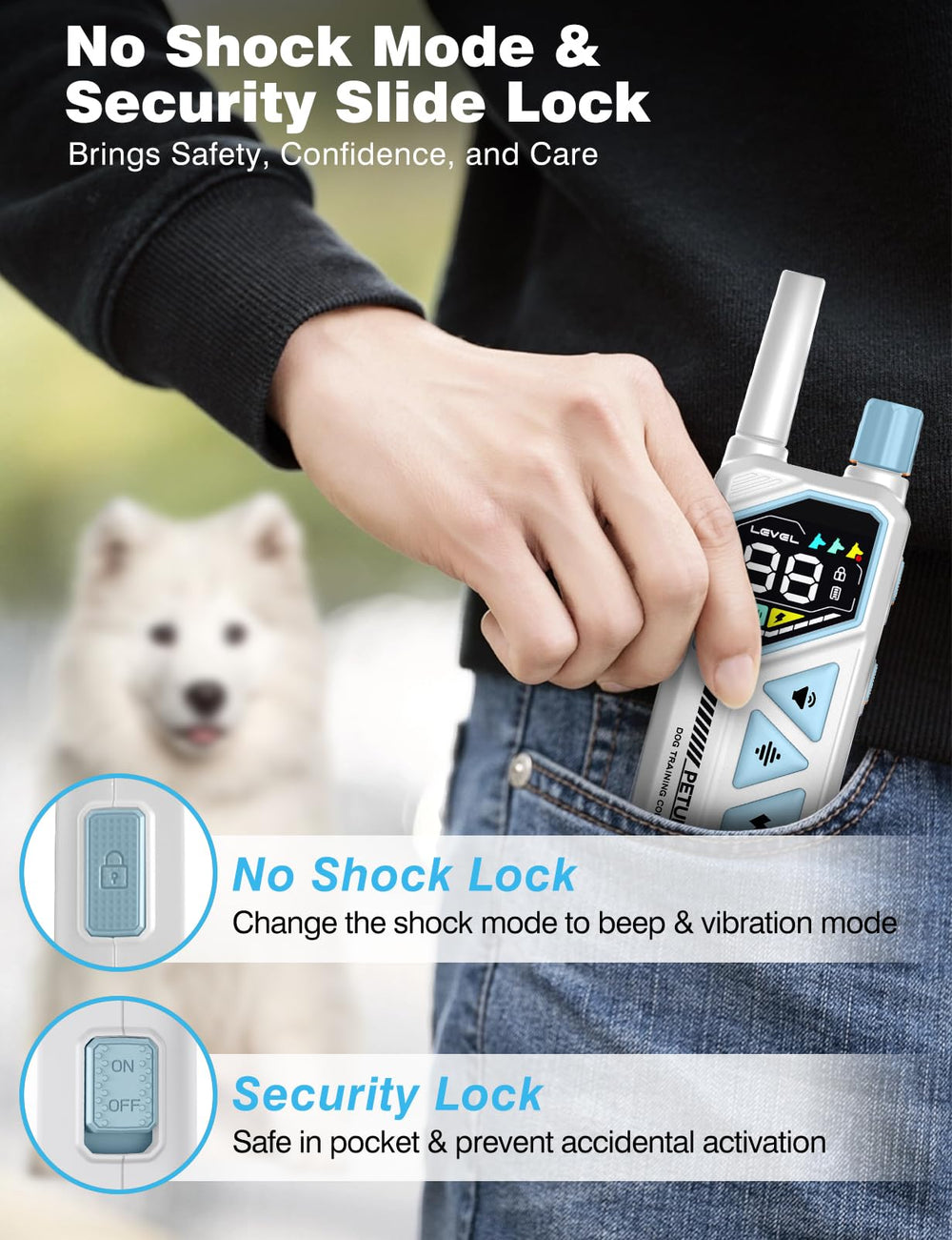 PETURE reflective strap supports night safety during evening walks
