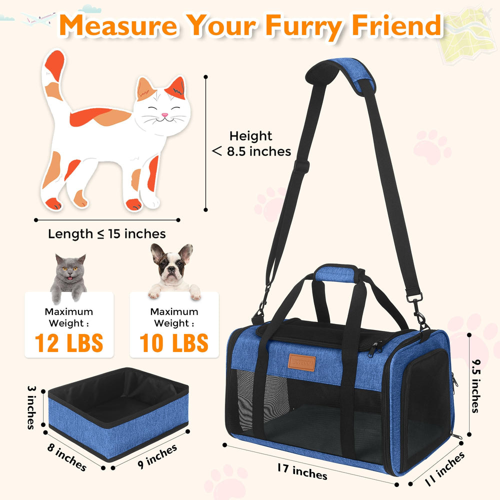 PETUX Cat Travel Carrier reinforced frame adds stability for safer journeys.