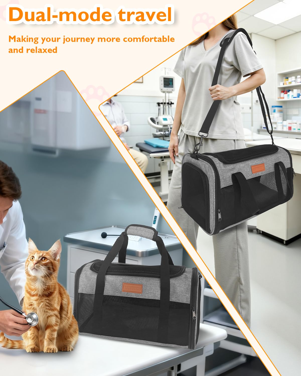 Petux luggage trolley strap enables hands-free travel with your luggage