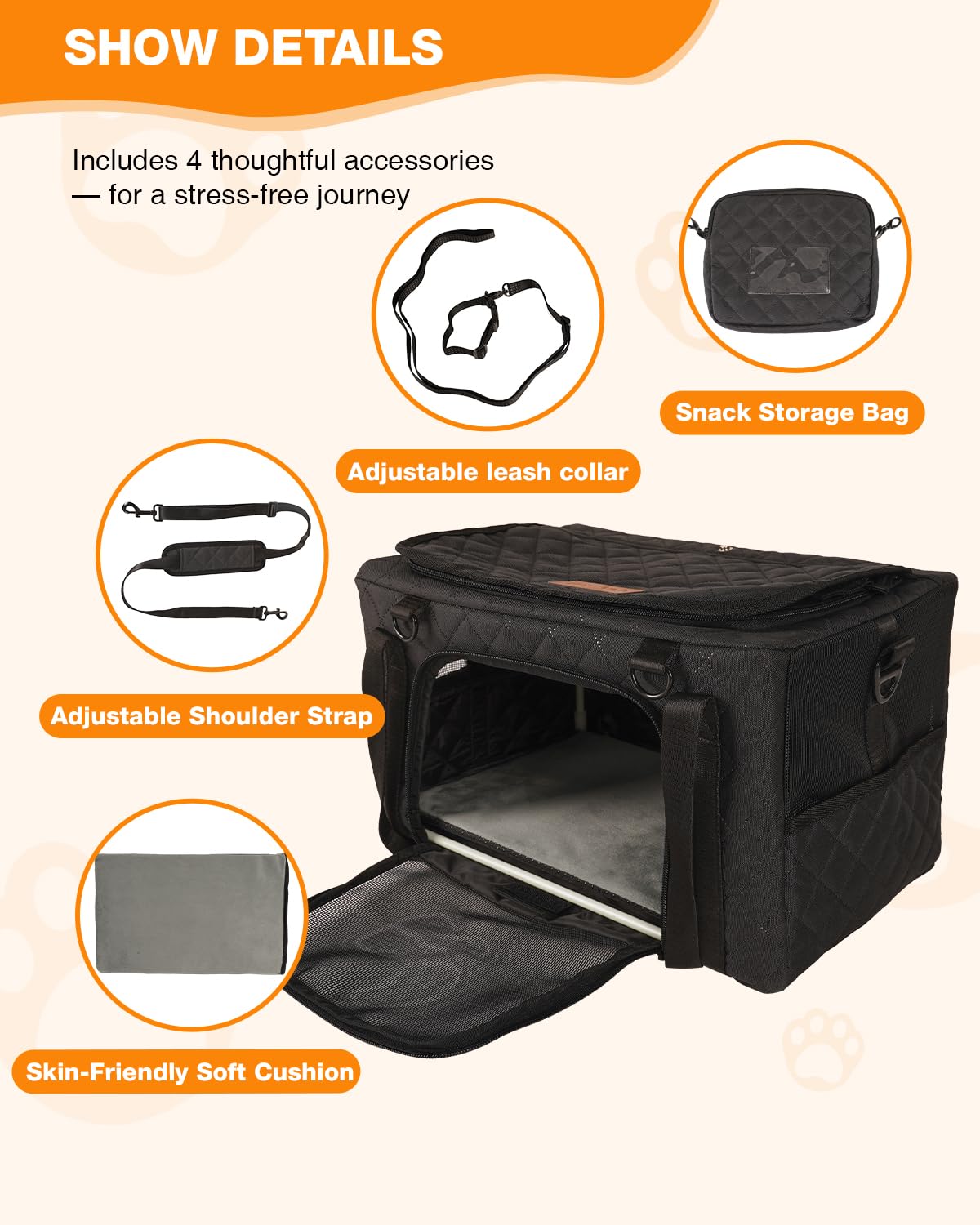 Petux multi-carry options include hand straps, shoulder strap, and luggage sleeve for convenience.