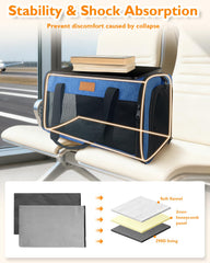 Petux scratch-resistant mesh reduces wear during trips.