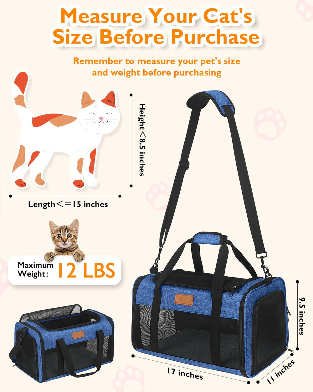 Petux top-loading opening allows quick access to your cat.