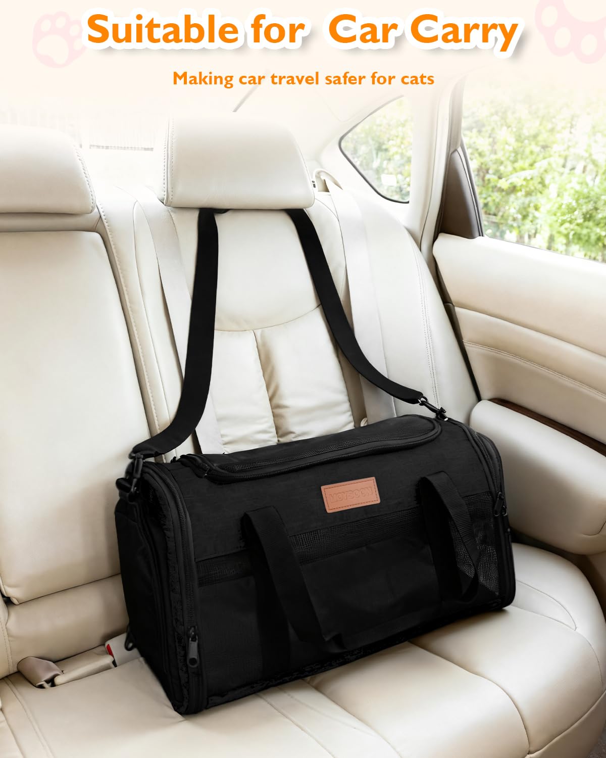 PETUX top-opening access for quick pet checks during travel