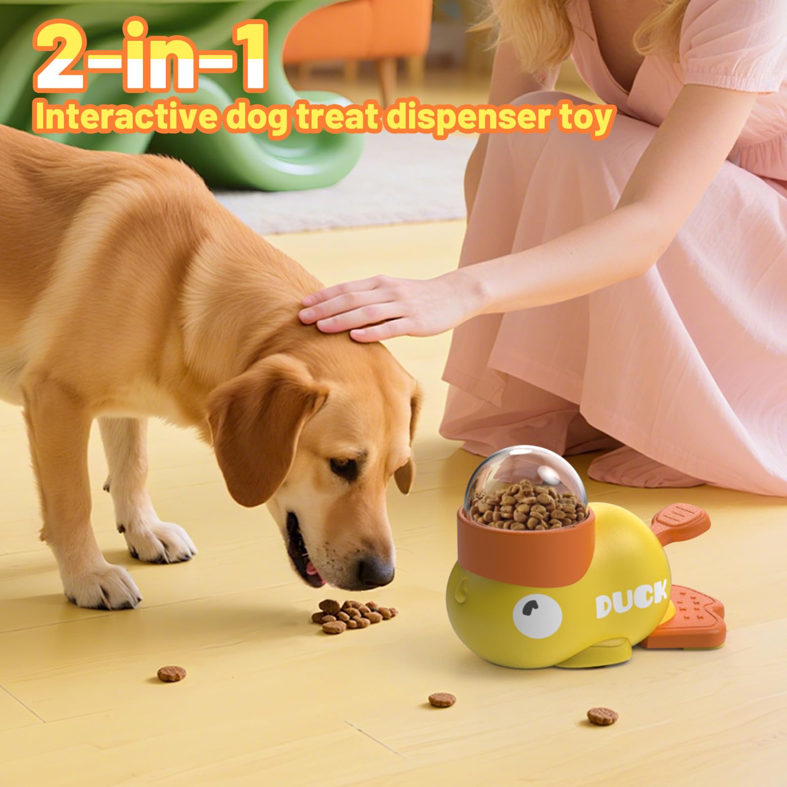 Petventure easy-clean base with non-slip design keeps the toy stable.