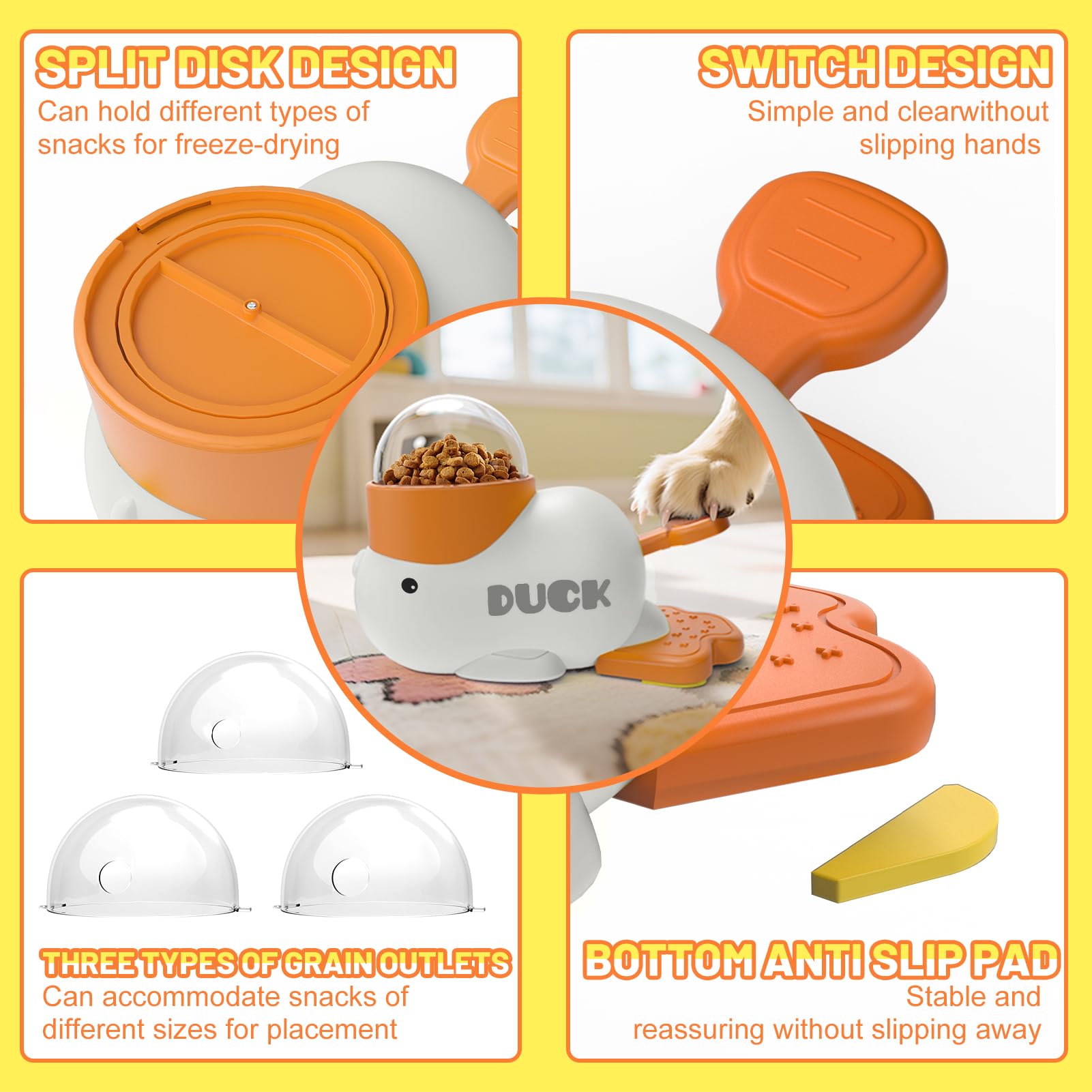 PETVENTURE easy-clean design simplifies post-meal cleanup.