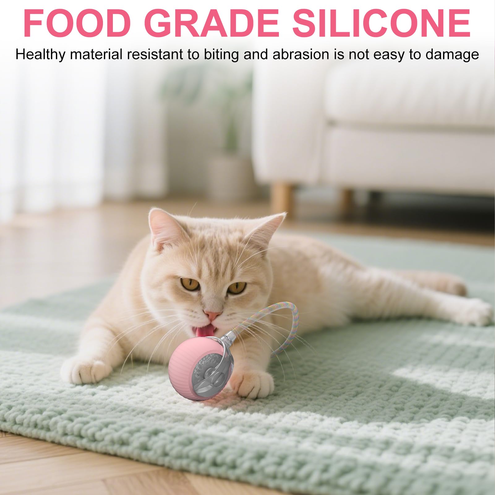 PETVENTURE cat ball toy 2.3-inch size suitable for kittens and adults