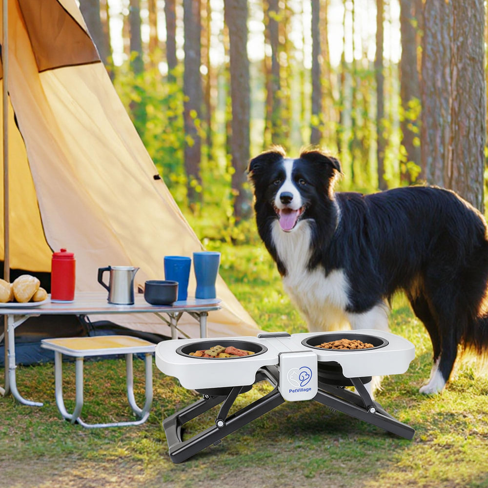 Petvillage food-grade silicone ensures safe, easy-clean dining for pets.