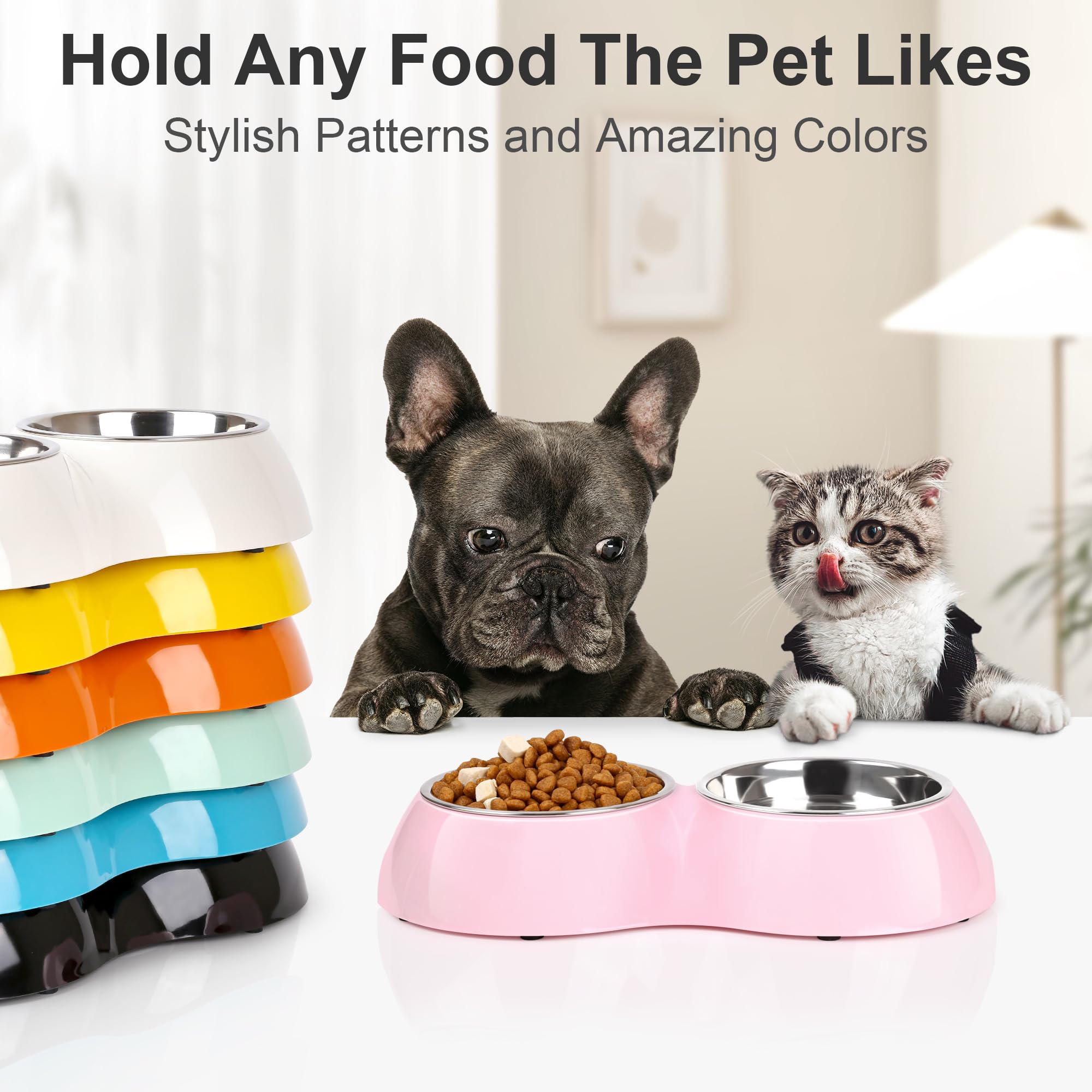 Petvillage kitten feeding set in pink for gentle mealtimes.