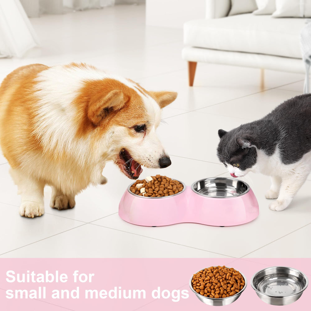 Petvillage non-slip resin mat keeps bowls steady during feeding.