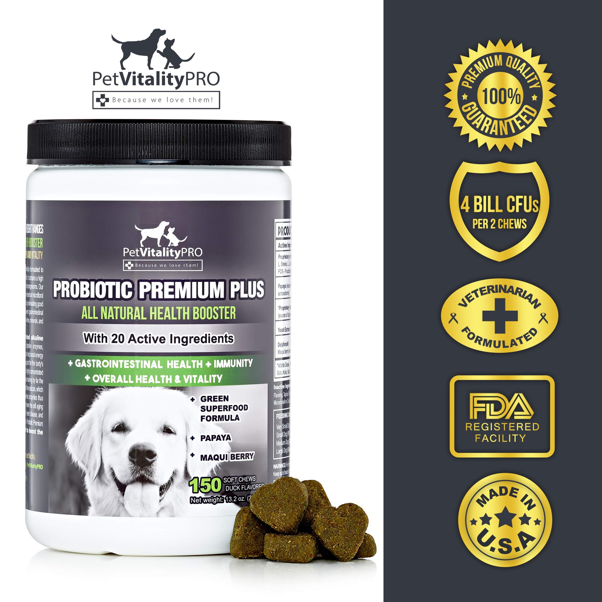 PetVitalityPRO immune-support probiotics for dogs improving vitality and resilience