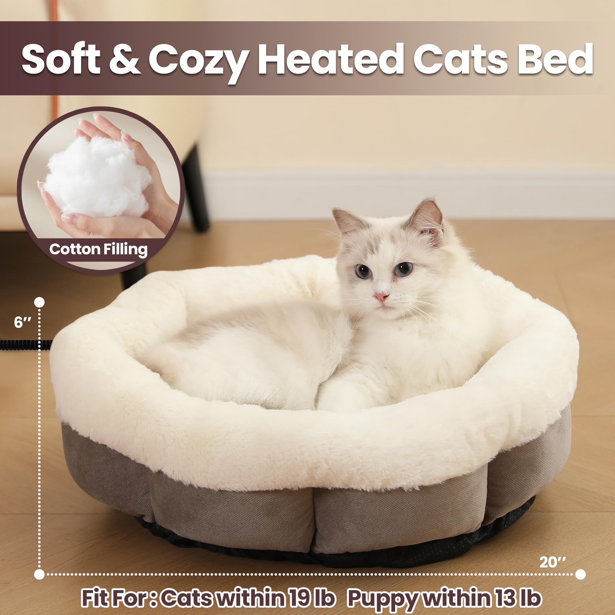 Petvolve indoor use bed ideal for fall and winter warmth