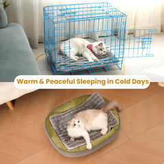 Petvolve self-warming bed flannel base close-up highlights soft, heat-retaining fabric.