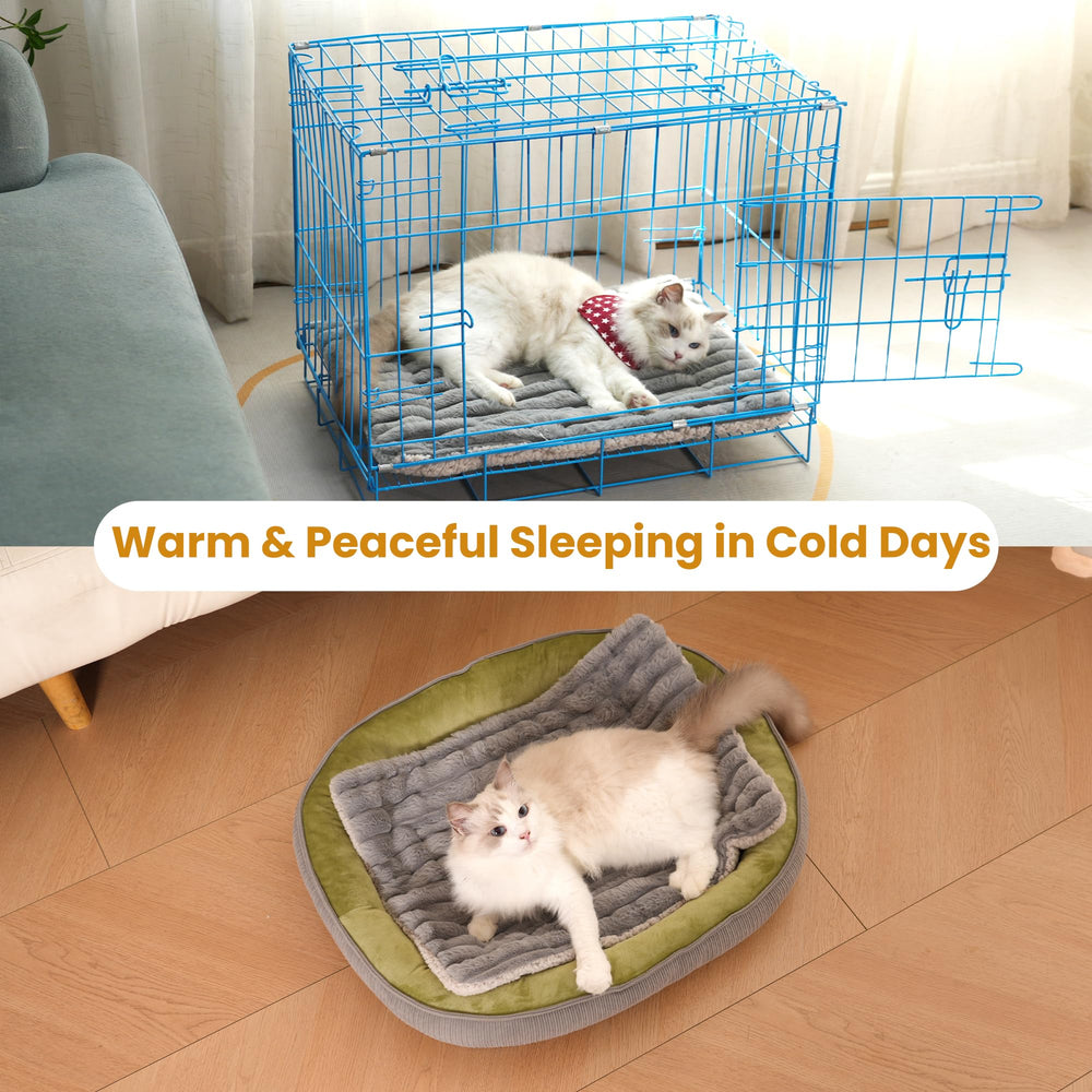 Petvolve self-warming bed reverse design demonstrating two sided use