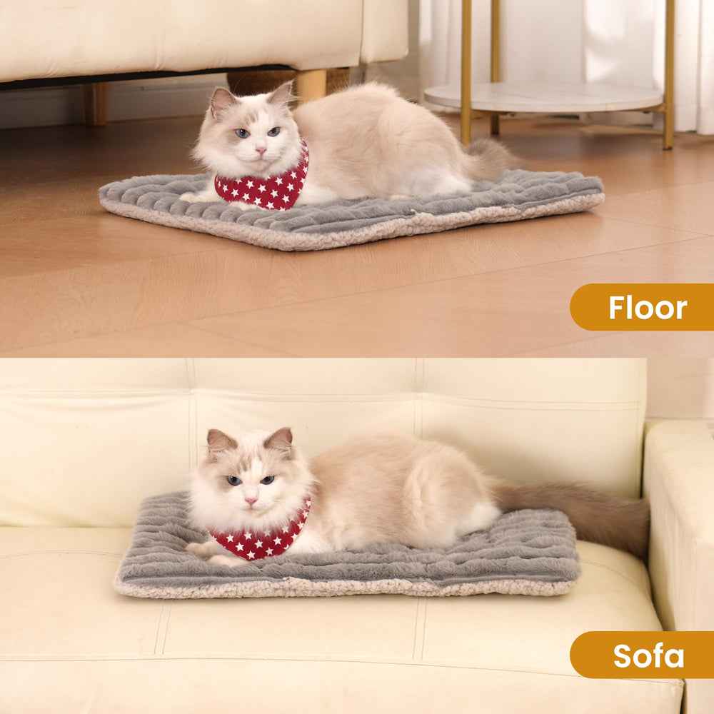 Petvolve bed showing soft flannel base for plush pet comfort.