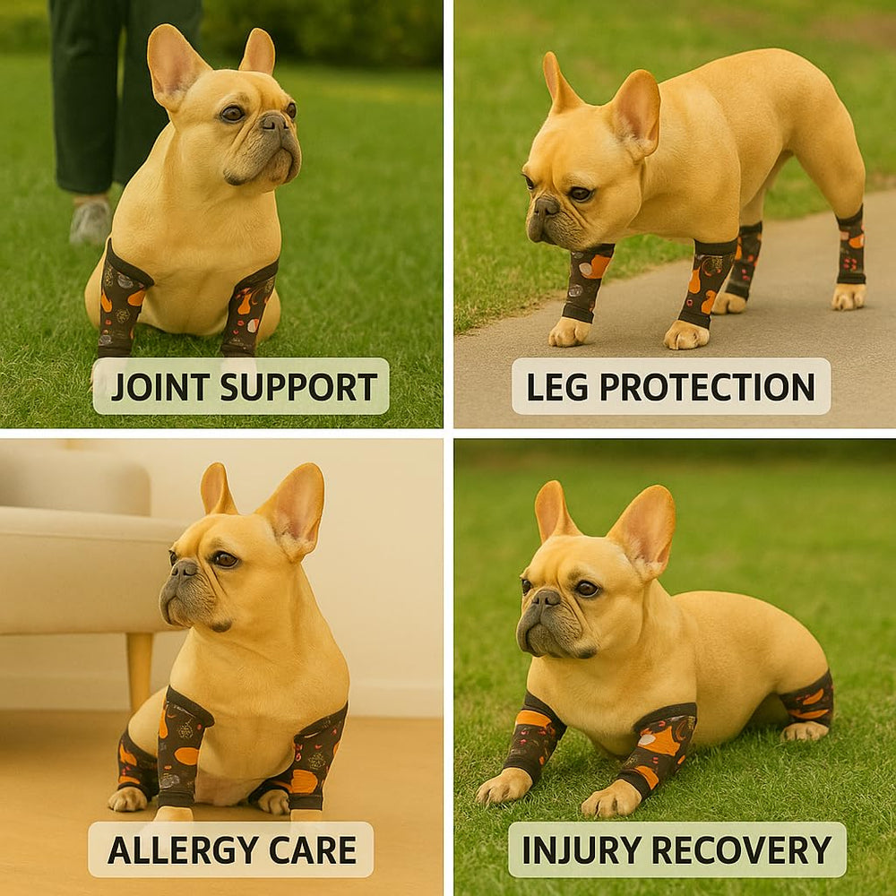 Petwarm dog recovery leg sleeves machine washable for easy cleaning.