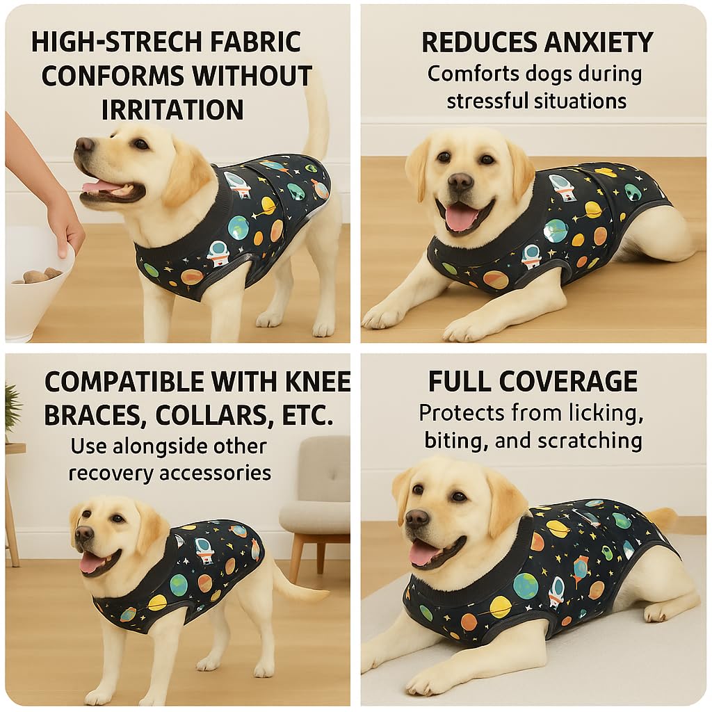 PetWarm recovery suit machine washable; Eco-friendly materials simplify care after surgery