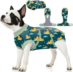 PetWarm Dog Recovery Suit shows soft breathable fabric for gentle recovery