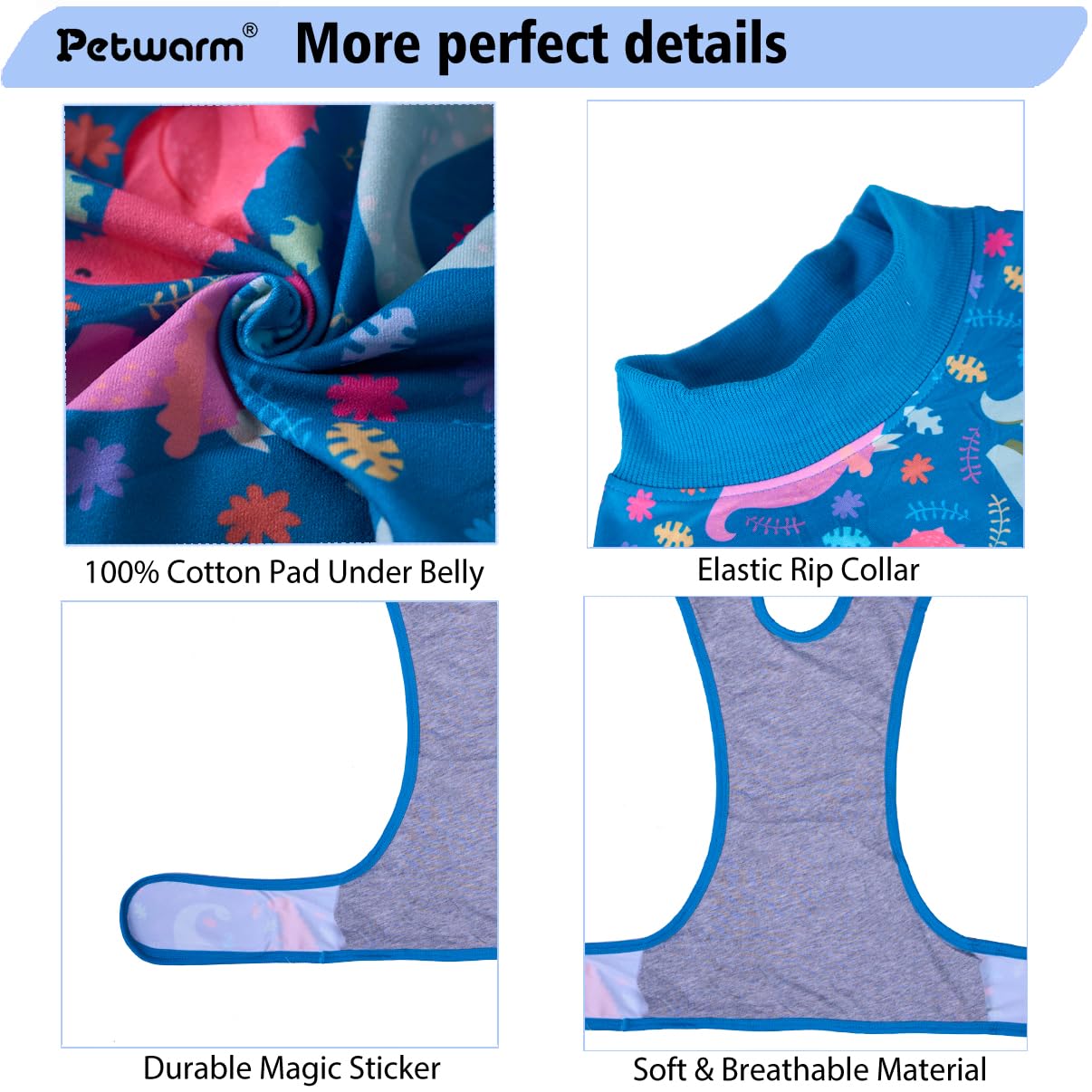 PetWarm dog surgery shirts all-season wear keeps dogs comfortable year-round.