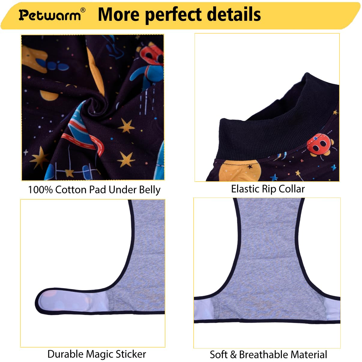PetWarm 2XL fit on a large dog shows inclusive sizing