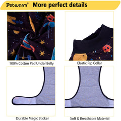 PetWarm 2XL fit on a large dog shows inclusive sizing