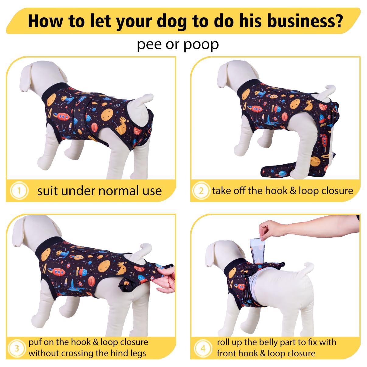 PetWarm all-season dog suit provides comfortable recovery wear