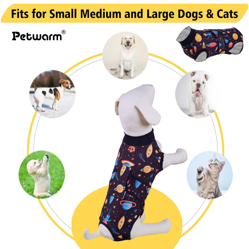 PetWarm anti-lick dog surgical suit demonstrates protective recovery aid