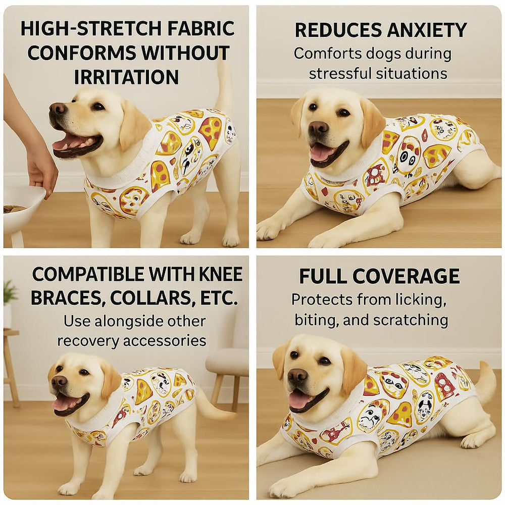 PetWarm dog surgical suit machine-washable material ensures easy cleanup after wear.