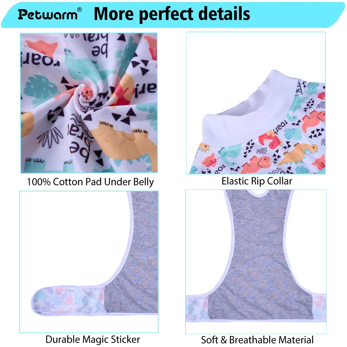 PetWarm e-collar alternative close-up demonstrates comfortable design for eating and activity.