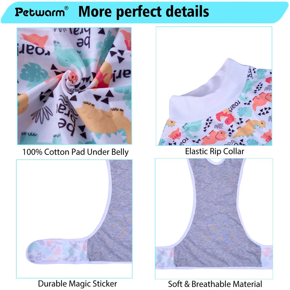 PetWarm recovery suit shows e collar alternative enabling eating and play for small dogs
