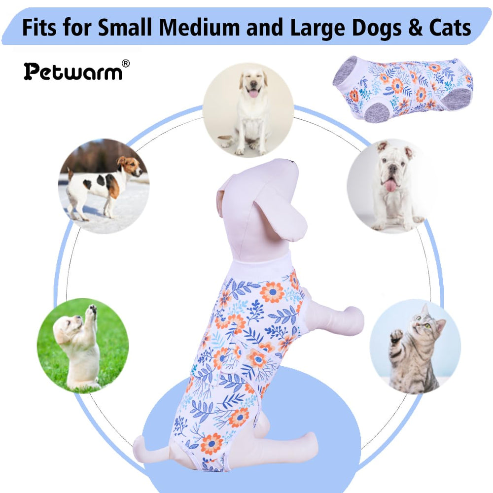 PetWarm no-collar design supports eating and play during recovery.