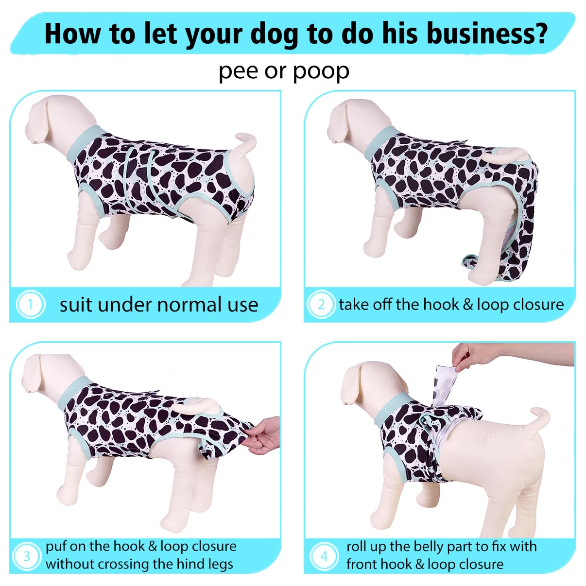 PetWarm leopard-pattern onesie green easy-wear for quick, stress-free changes.