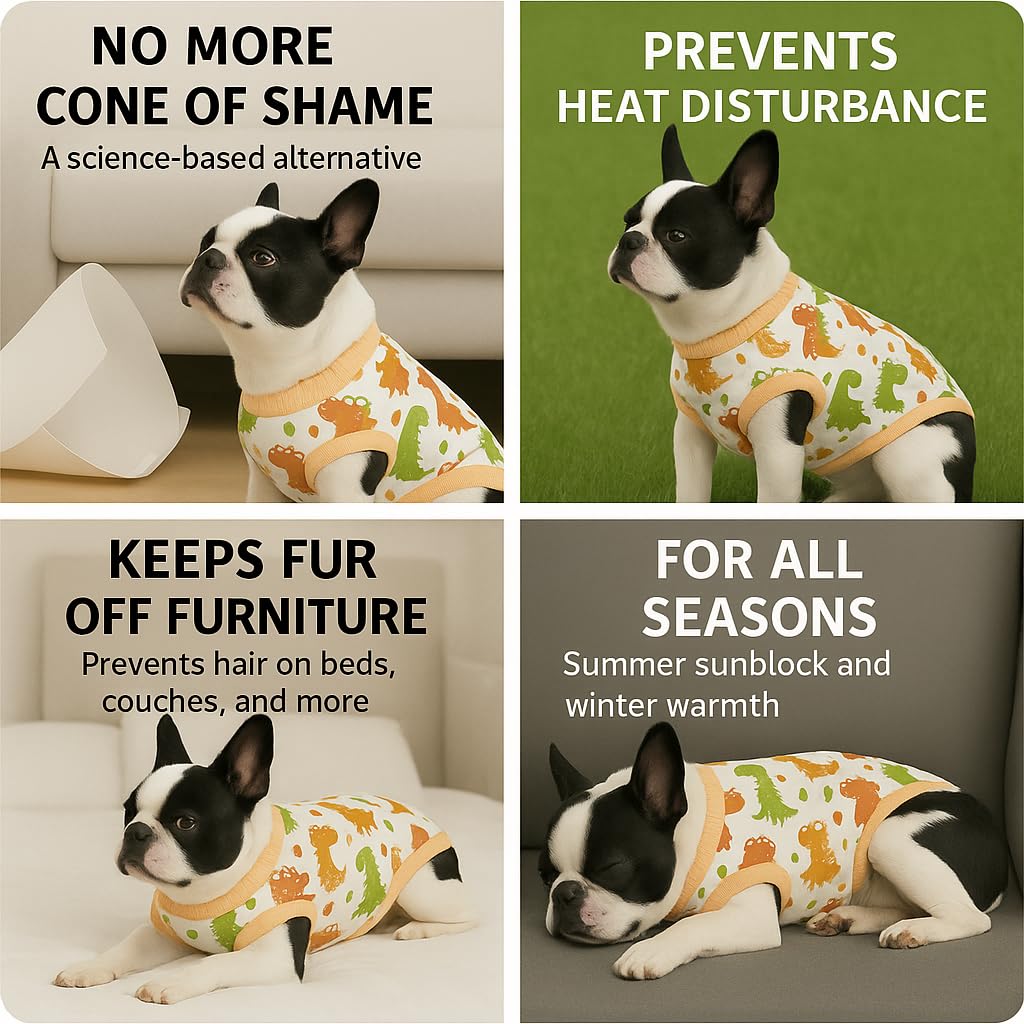 petwarm multi-use recovery suit doubles as a weaning shirt for nursing puppies