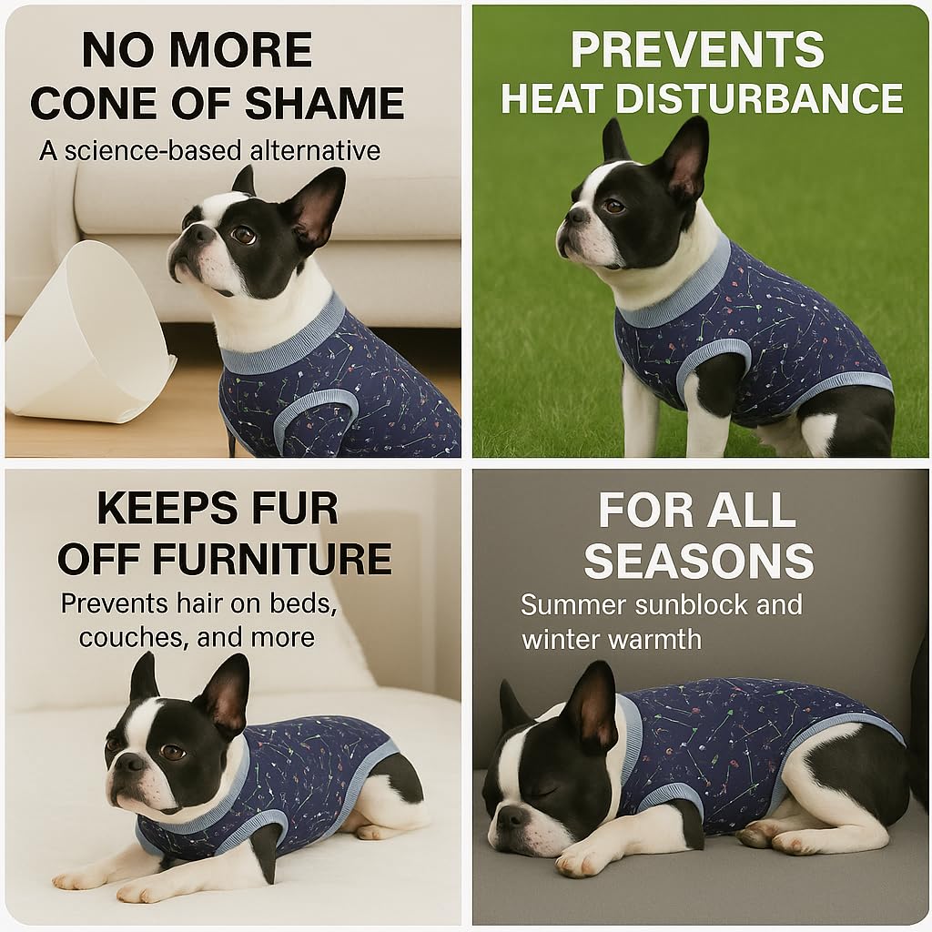 PetWarm multifunctional recovery suit suitable as weaning wear for nursing dogs.