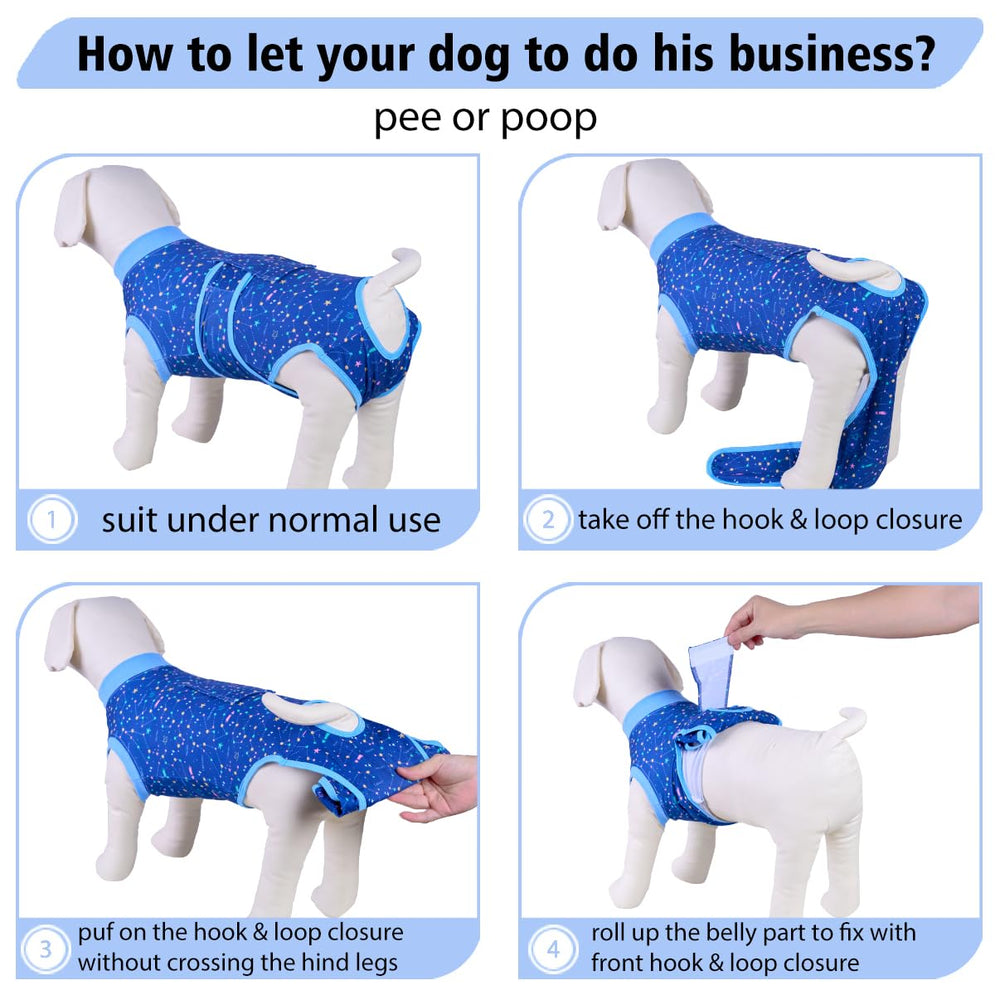 PetWarm recovery suit supports mobility and reduces stress during rest after surgery.