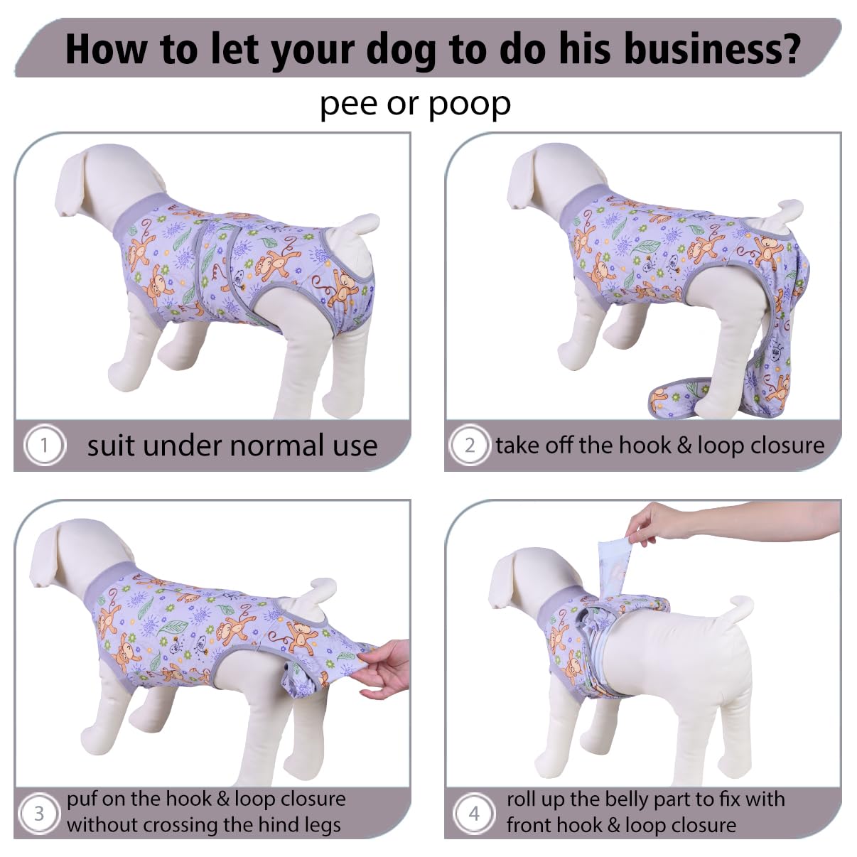 PetWarm recovery suit built in abdomen panel focuses on extra protection and anxiety reduction