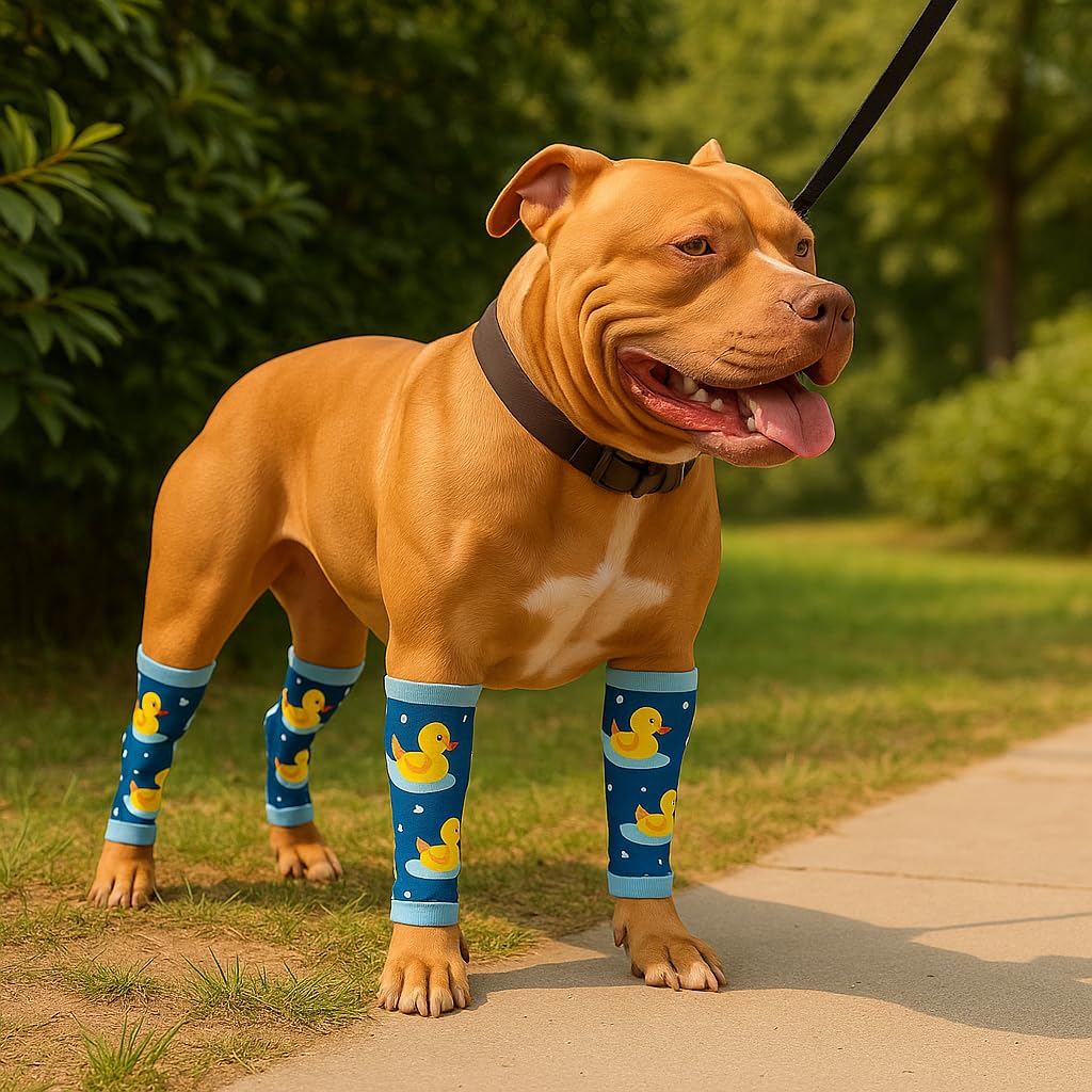 PetWarm rocket-print leg sleeve supports recovery with soft, breathable fabric for activity.