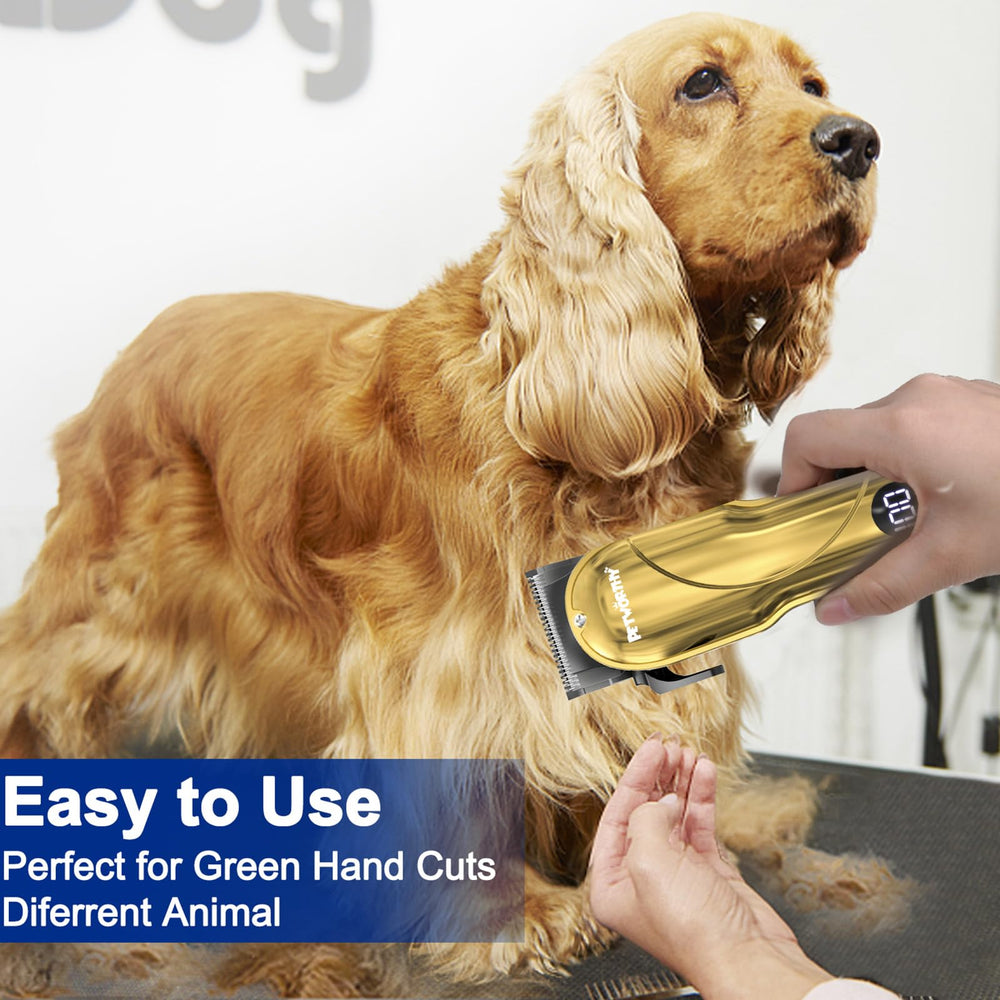 PETWORTHY Quiet Dog Grooming Kit accessories oil brush aid maintenance.
