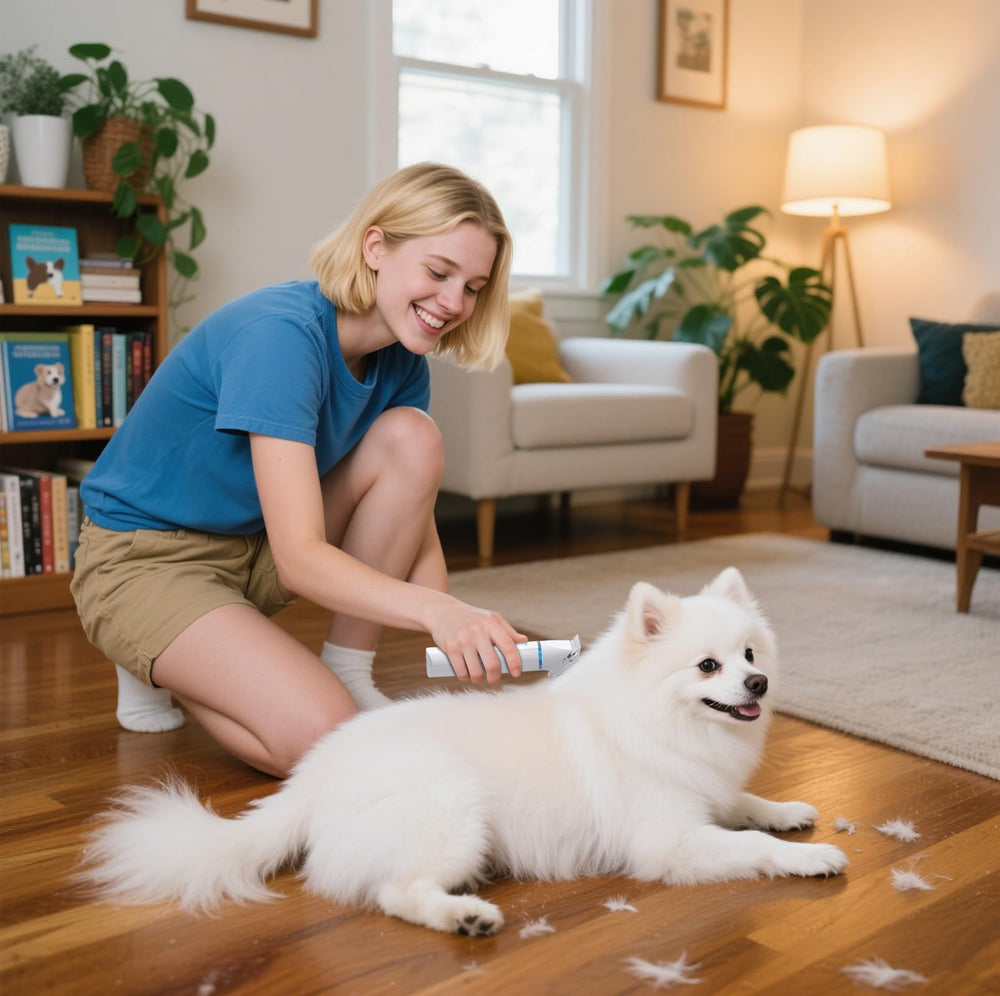 PETYGO ergonomic handle supports easy handling during grooming sessions.