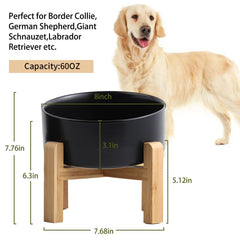 Petygooing large/medium dog bowl holds 60oz for all-day hydration.
